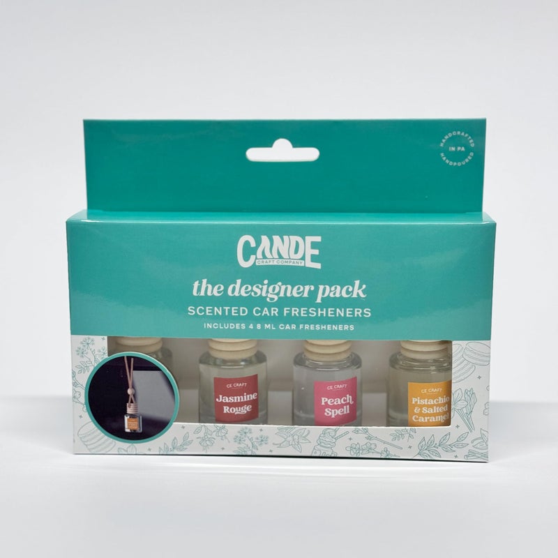 CE Craft Hanging Car Air Freshener - Fragrance Oil Diffuser with Essential Oils - Long-Lasting Aromatherapy Scents for Automobiles - 4 Pack  Designer - Image 2
